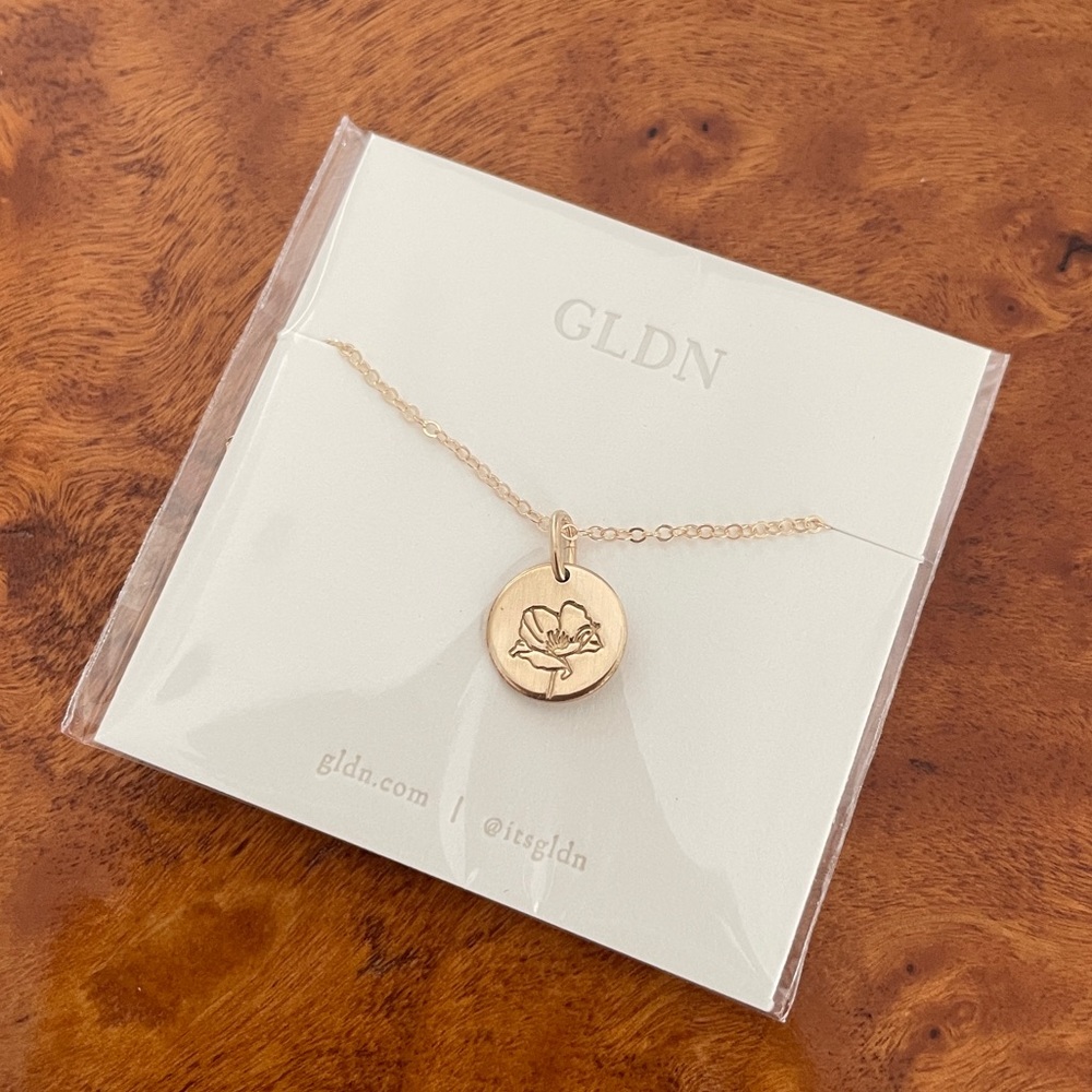 Small Flora Necklace - Poppy